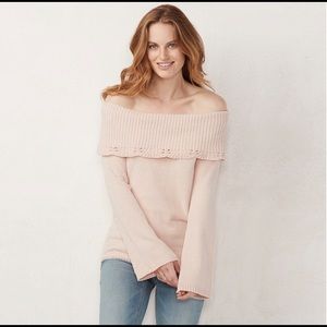 LC Lauren Conrad Sweaters - LC Lauren Conrad Off The Shoulder Sweater. NWT LC Lauren Conrad Sweaters - LC Lauren Conrad Off The Shoulder Sweater. NWT